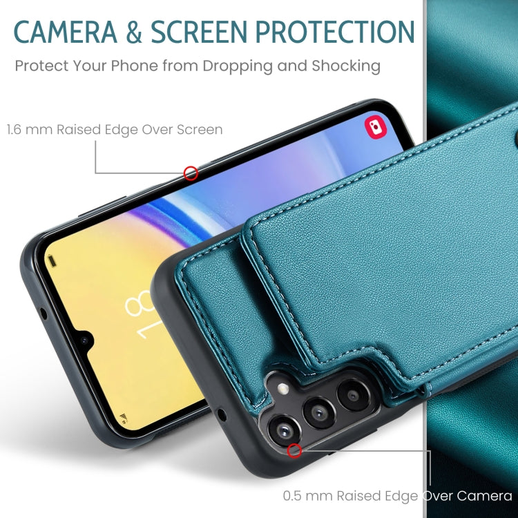 For Samsung Galaxy A15 CaseMe C22 Litchi Texture RFID Anti-theft Leather Phone Case(Green)