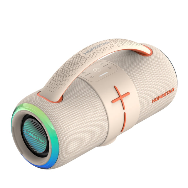 HOPESTAR H68 50W Outdoor Portable Water-resistant Dazzling Bluetooth Speaker(Beige)