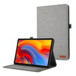 For Lenovo Tab M11 / Xiaoxin Pad 11 2024 Fabric Leather Tablet Case(Grey) - Lenovo by PMC Jewellery | Online Shopping South Africa | PMC Jewellery | Buy Now Pay Later Mobicred