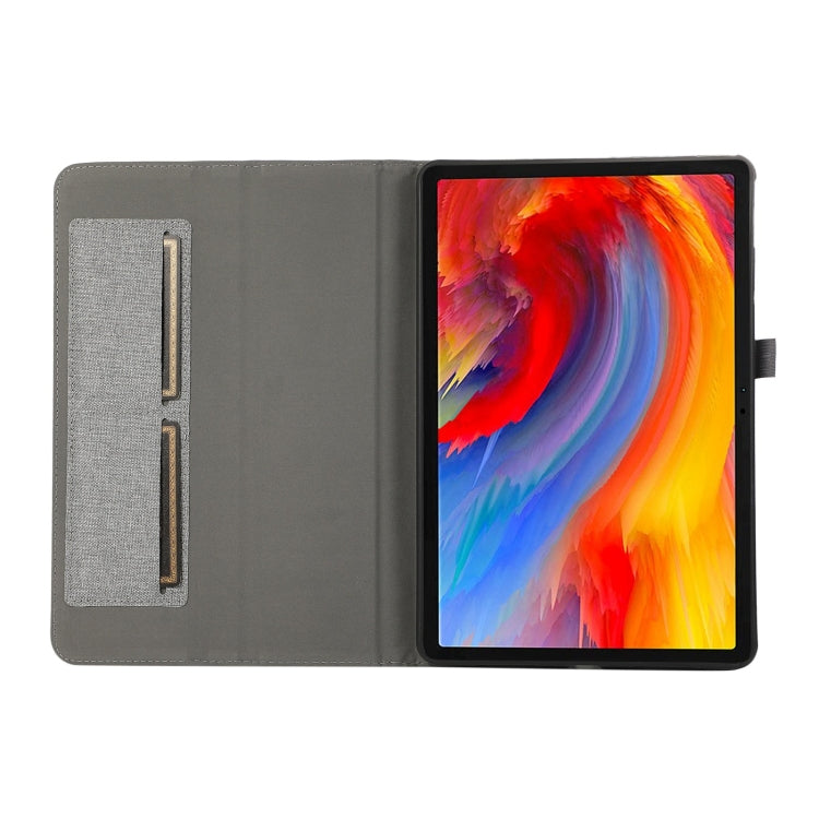 For Lenovo Tab M11 / Xiaoxin Pad 11 2024 Fabric Leather Tablet Case(Grey)