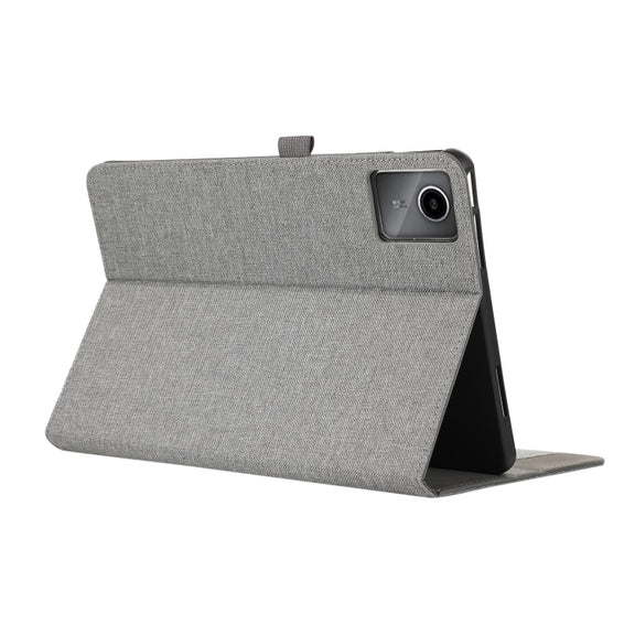 For Lenovo Tab M11 / Xiaoxin Pad 11 2024 Fabric Leather Tablet Case(Grey)