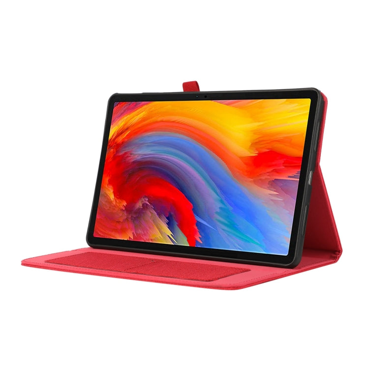 For Lenovo Tab M11 / Xiaoxin Pad 11 2024 Fabric Texture Horizontal Flip Leather Tablet Case(Red)