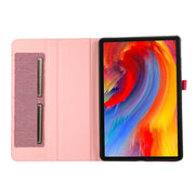 For Lenovo Tab M11 / Xiaoxin Pad 11 2024 Fabric Leather Tablet Case(Pink)