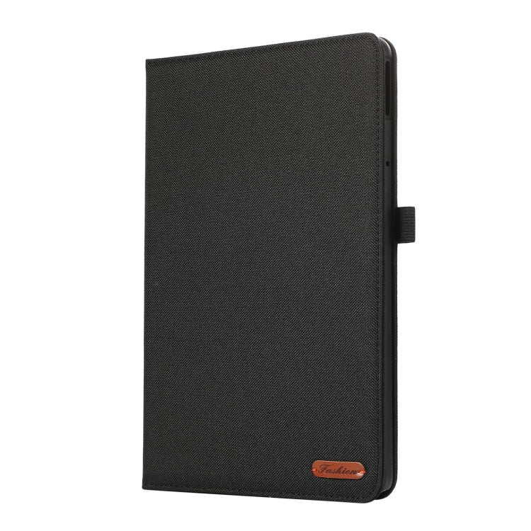 For Lenovo Tab M11 / Xiaoxin Pad 11 2024 Fabric Texture Horizontal Flip Leather Tablet Case(Black)
