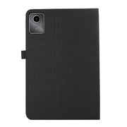 For Lenovo Tab M11 / Xiaoxin Pad 11 2024 Fabric Texture Horizontal Flip Leather Tablet Case(Black)