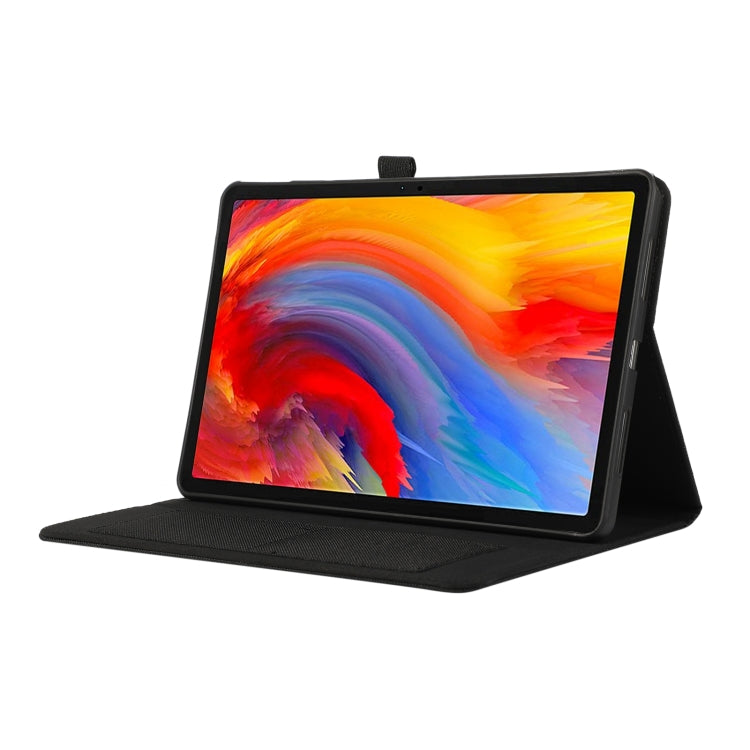 For Lenovo Tab M11 / Xiaoxin Pad 11 2024 Fabric Texture Horizontal Flip Leather Tablet Case(Black)