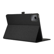 For Lenovo Tab M11 / Xiaoxin Pad 11 2024 Fabric Texture Horizontal Flip Leather Tablet Case(Black)