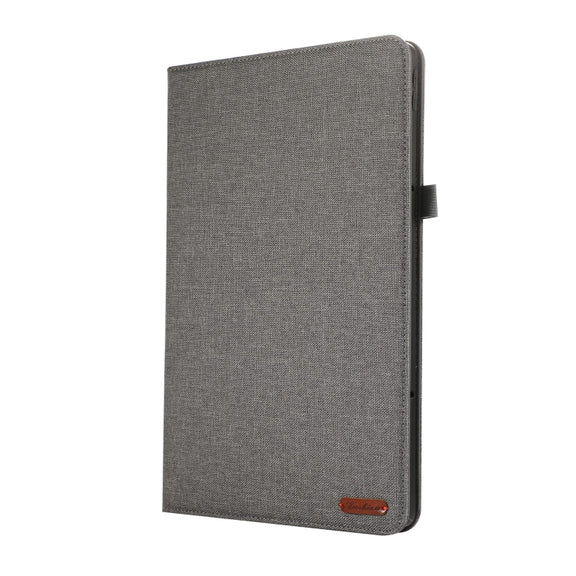 For Lenovo Tab P12 12.7 2025 Fabric Leather Tablet Case(Grey)