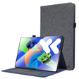 For Lenovo Tab P12 12.7 2025 Fabric Leather Tablet Case(Blue) - Lenovo by PMC TechLife | Online Shopping South Africa | PMC TechLife | Buy Now Pay Later Mobicred