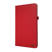 For Lenovo Tab P12 12.7 2025 Fabric Leather Tablet Case(Red)