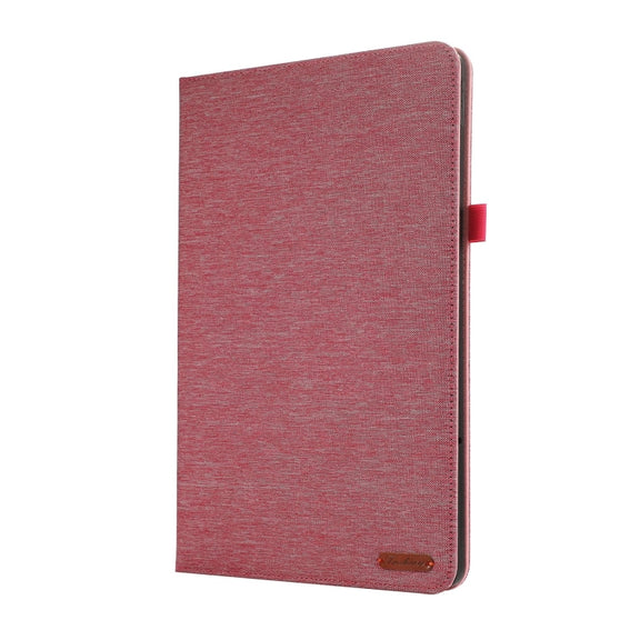For Lenovo Tab P12 12.7 2025 Fabric Leather Tablet Case(Pink)