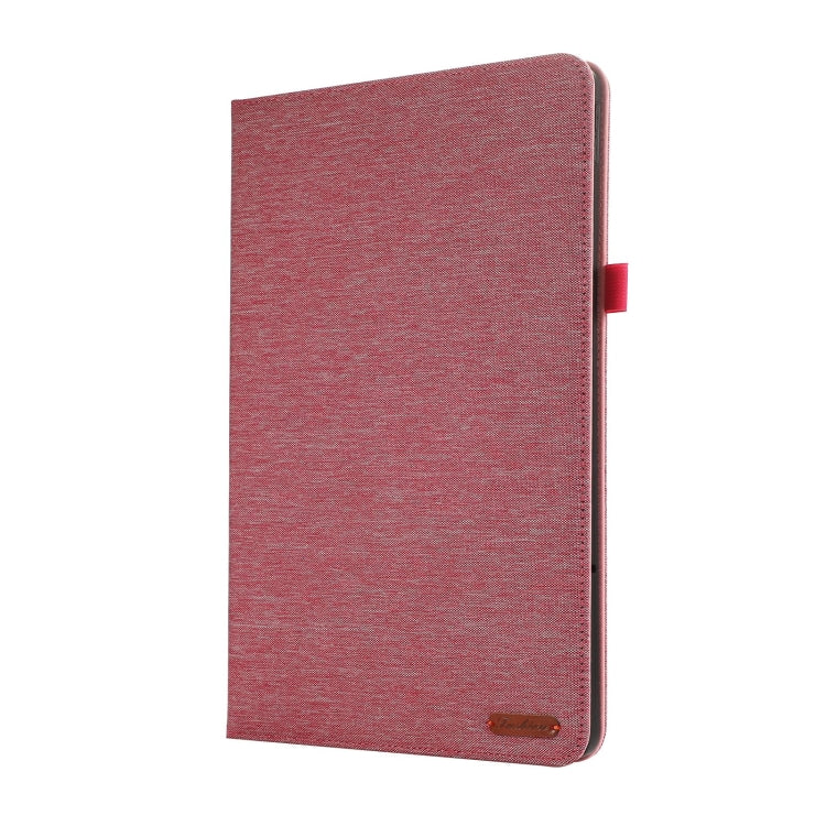 For Lenovo Tab P12 12.7 2025 Fabric Leather Tablet Case(Pink)