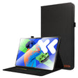 For Lenovo Tab P12 12.7 2025 Fabric Leather Tablet Case(Black) - Lenovo by PMC TechLife | Online Shopping South Africa | PMC TechLife | Buy Now Pay Later Mobicred