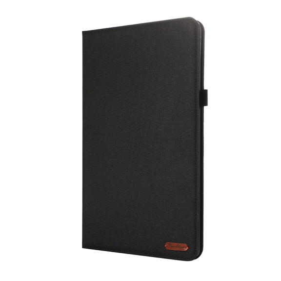 For Lenovo Tab P12 12.7 2025 Fabric Leather Tablet Case(Black)
