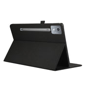 For Lenovo Tab P12 12.7 2025 Fabric Leather Tablet Case(Black)