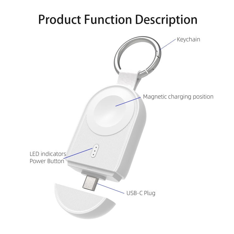 For Apple Watch / AirPods Series U20A Portable Magnetic Wireless Charger(Black)