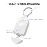 For Apple Watch / AirPods Series U20A Portable Magnetic Wireless Charger(Black)