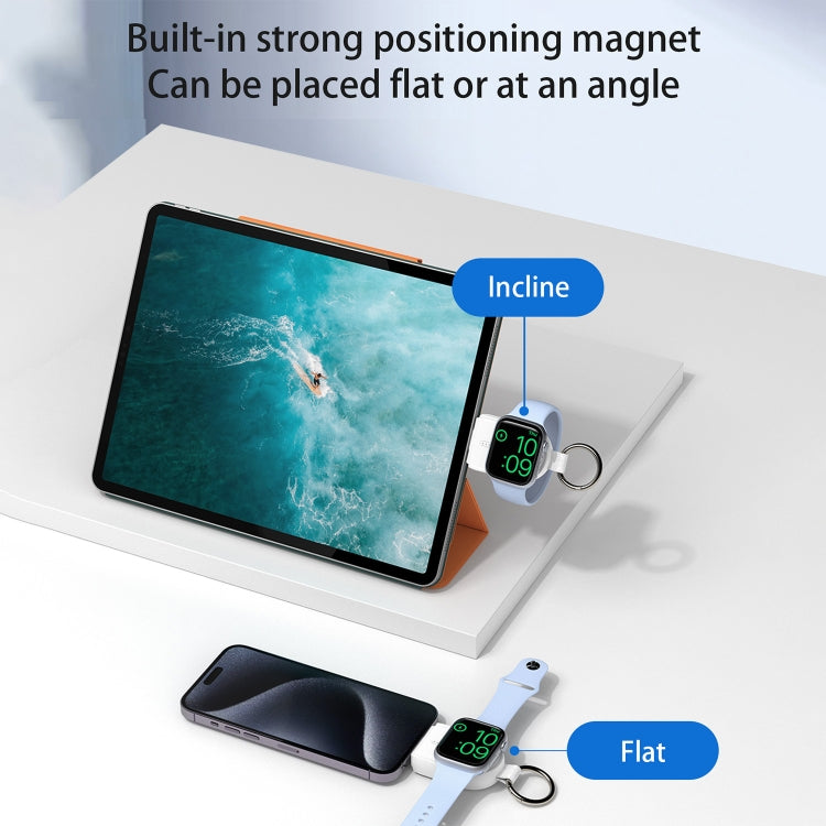 For Apple Watch / AirPods Series U20A Portable Magnetic Wireless Charger(White)