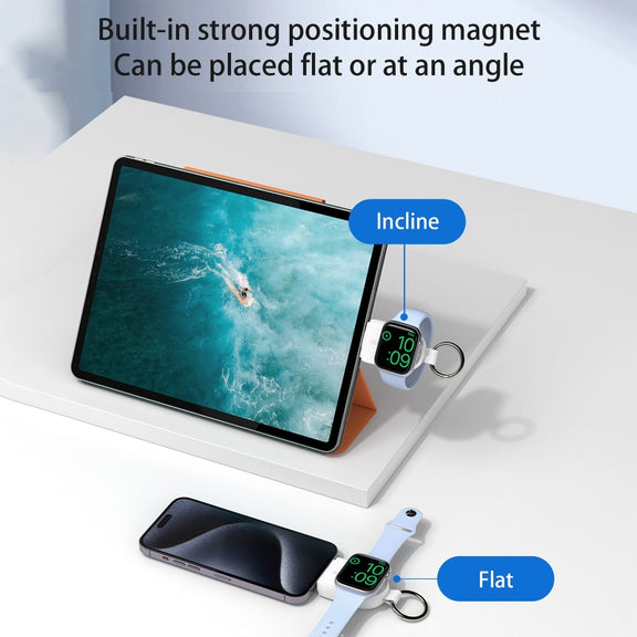 For Apple Watch / AirPods Series U20A Portable Magnetic Wireless Charger(Black)