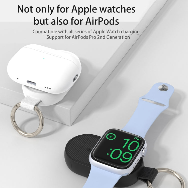 For Apple Watch / AirPods Series U20A Portable Magnetic Wireless Charger(White)