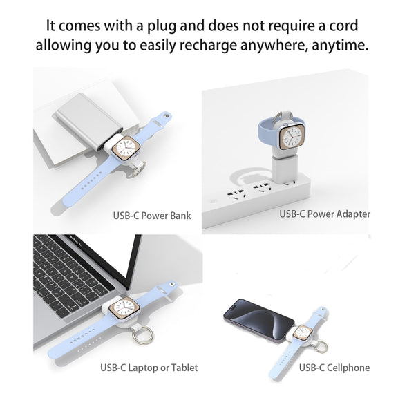 For Apple Watch / AirPods Series U20A Portable Magnetic Wireless Charger(Black)