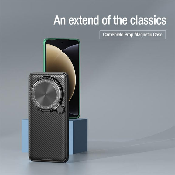 For Xiaomi 15 Ultra NILLKIN Black Mirror Prop CD Texture Mirror Precise Hole MagSafe Magnetic Phone Case(Black)