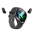 X10 Headphones Smart Watch 1.39 inch Waterproof Bracelet, Support Bluetooth Call / NFC / Heart Rate(Black + Leather) - free shipping - PMC TechLife - Order now!