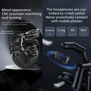 X10 Headphones Smart Watch 1.39 inch Water-resistant Bracelet, Support Bluetooth Call / NFC / Heart Rate(Black + Siliver)