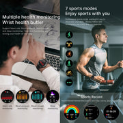 X10 Headphones Smart Watch 1.39 inch Water-resistant Bracelet, Support Bluetooth Call / NFC / Heart Rate(Black + Siliver)
