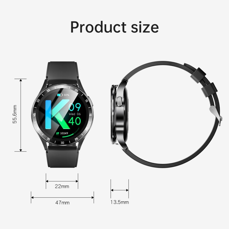 X10 Headphones Smart Watch 1.39 inch Water-resistant Bracelet, Support Bluetooth Call / NFC / Heart Rate(Black + Siliver)