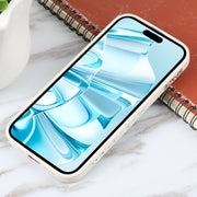 For iPhone 16 Plus Astronaut Pattern Silicone Straight Edge Phone Case(Planet Landing-White)