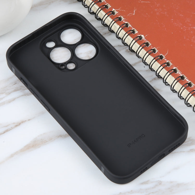 For iPhone 16 Astronaut Pattern Silicone Straight Edge Phone Case(Mars Astronaut-Black)