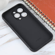 For iPhone 16 Astronaut Pattern Silicone Straight Edge Phone Case(Mars Astronaut-Black)