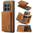 For OnePlus 12 DG.MING M1 Series 3-Fold Multi Card Wallet + Magnetic Phone Case(Brown) - OnePlus Cases by DG.MING | Online Shopping South Africa | PMC TechLife | Buy Now Pay Later Mobicred