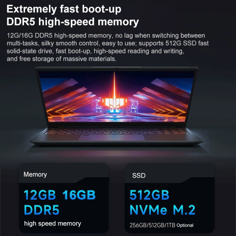 AK15U 15.6 inch Ultrathin Laptop, 12GB+512GB, Windows 10 Intel Processor N95 Quad Core(Dark Grey)