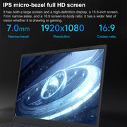 AK15U 15.6 inch Ultrathin Laptop, 12GB+512GB, Windows 10 Intel Processor N95 Quad Core(Dark Grey)