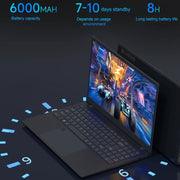 AK15U 15.6 inch Ultrathin Laptop, 12GB+512GB, Windows 10 Intel Processor N95 Quad Core(Dark Grey)
