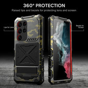 For Samsung Galaxy S24 Ultra 5G R-JUST Life Water-resistant Dustproof Shockproof Phone Case(Camouflage)