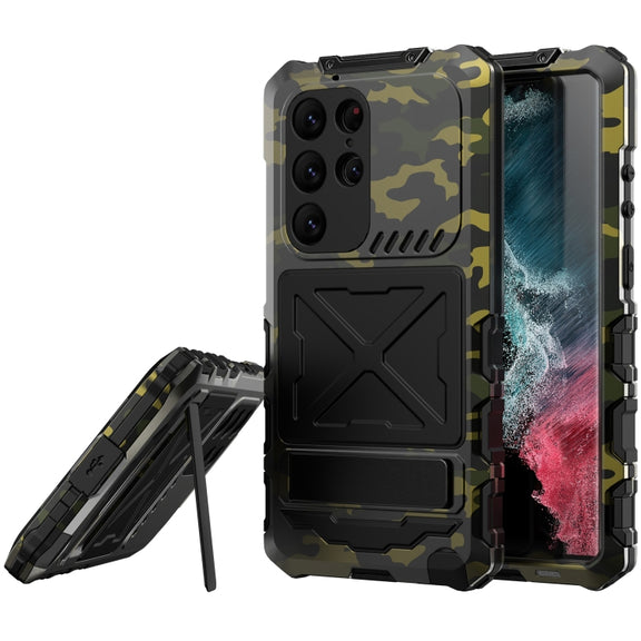For Samsung Galaxy S24 Ultra 5G R-JUST Life Water-resistant Dustproof Shockproof Phone Case(Camouflage)