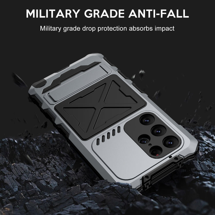 For Samsung Galaxy S24 Ultra 5G R-JUST Life Water-resistant Dustproof Shockproof Phone Case(Silver)