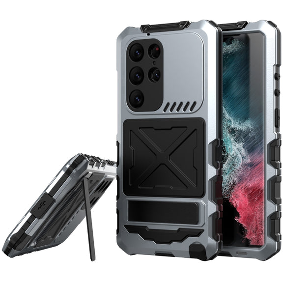 For Samsung Galaxy S24 Ultra 5G R-JUST Life Water-resistant Dustproof Shockproof Phone Case(Silver)