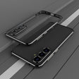 For Samsung Galaxy S23 FE 5G Aurora Series Lens Protector + Metal Frame Phone Case(Black Silver) - Galaxy S23 FE 5G Cases by PMC TechLife | Online Shopping South Africa | PMC TechLife