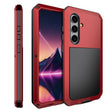 For Samsung Galaxy S24+ 5G Shockproof Life Waterproof Silicone + Zinc Alloy Phone Case(Red) - free shipping - PMC Jewellery - Order now!