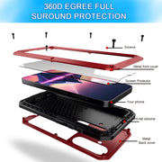 For Samsung Galaxy S24+ 5G Shockproof Life Water-resistant Silicone + Zinc Alloy Phone Case(Red)