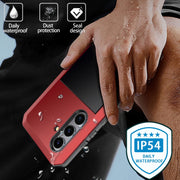 For Samsung Galaxy S24+ 5G Shockproof Life Water-resistant Silicone + Zinc Alloy Phone Case(Red)
