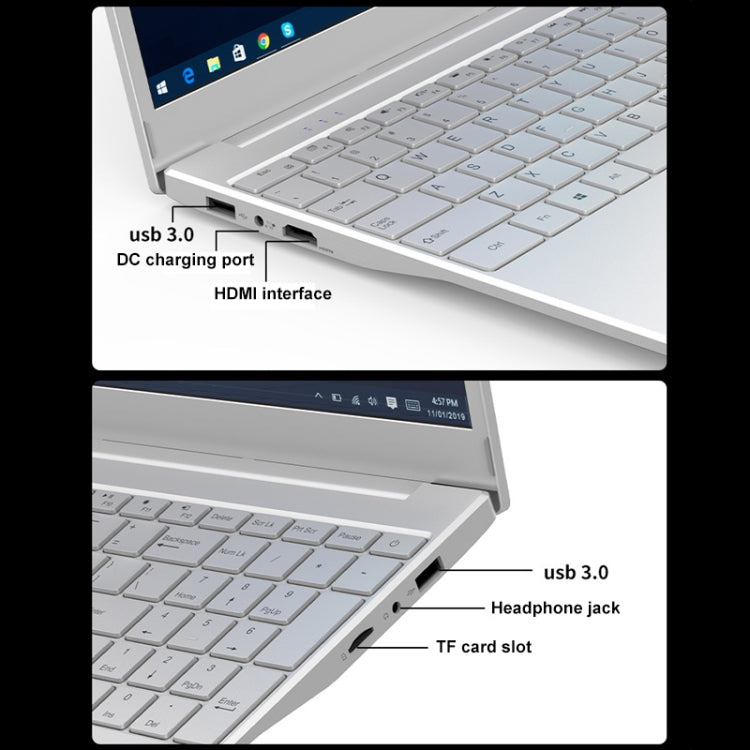 V8 15.6 inch Ultrathin Laptop, 16GB+1TB, Windows 10 Intel Processor N95 Quad Core(Silver)