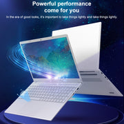 V8 15.6 inch Ultrathin Laptop, 16GB+512GB, Windows 10 Intel Processor N95 Quad Core(Silver)