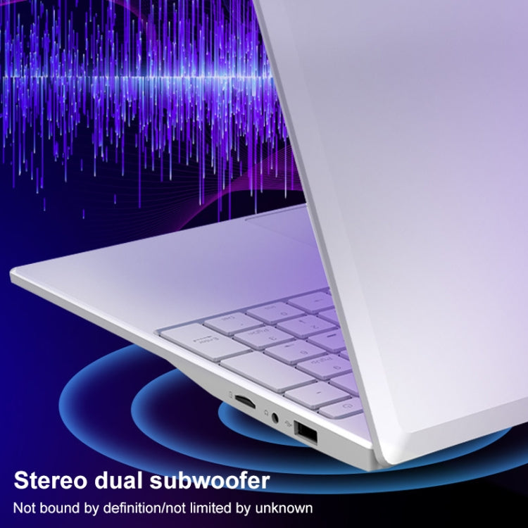 V8 15.6 inch Ultrathin Laptop, 16GB+512GB, Windows 10 Intel Processor N95 Quad Core(Silver)