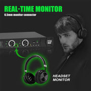 XTUGA RW2090 Professional Stage Wireless 2 Channel In Ear Monitoring System 2 in 1(US Plug)