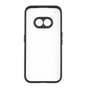 For Nothing Phone 2a Frosted TPU Hybrid Transparent PC Phone Case(Black)
